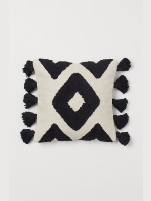 Cushion Cover With Tassels