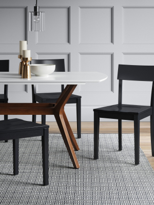 Set Of 2 Bethesda Modern Dining Chair Black - Project 62™