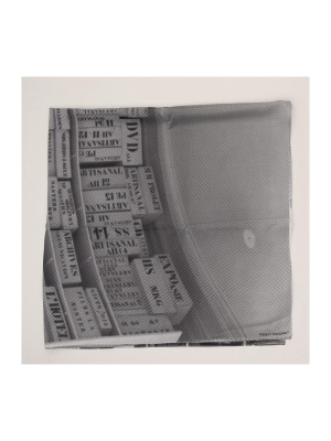 Mm6 Maison Margiela Graphic Printed Scarf