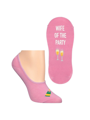 Women's Wife Of The Party Liner Socks