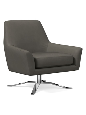 Lucas Vegan Leather Swivel Base Chair