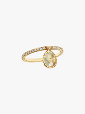 Mini Citrine Flip Ring