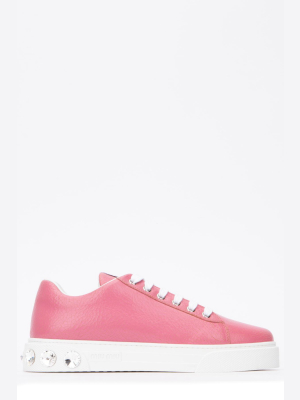 Miu Miu Crystal Embellished Sneakers