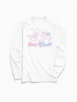 The Ren And Stimpy Show Long Sleeve Tee