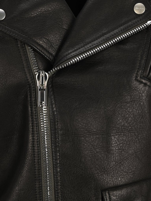 Rick Owens Lukes Biker Belted Jacket