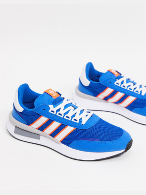 Adidas Originals Retroset Sneakers In Blue