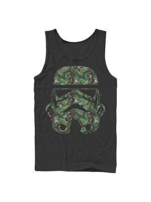 Men's Star Wars Stormtrooper Tropical Helmet Tank Top