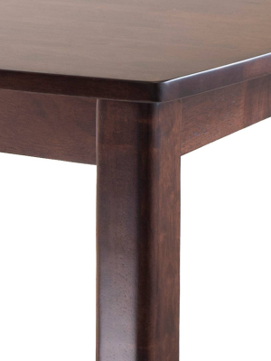 Inglewood High Table Curved Top Wood/walnut - Winsome