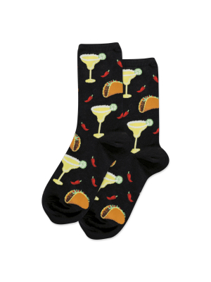 Women's Margaritas And Tacos Crew Socks