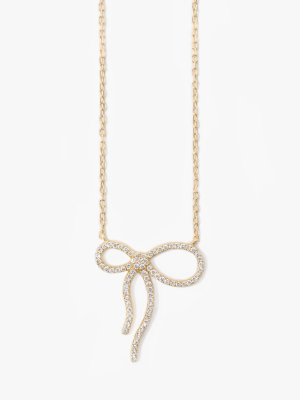 Presidio Diamond Bow Necklace