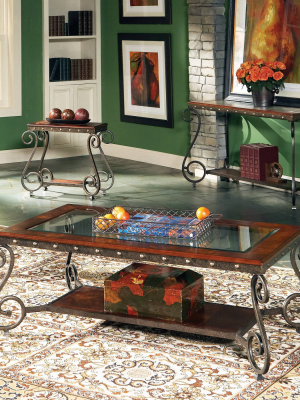 Felix Coffee Table - Cherry - Steve Silver