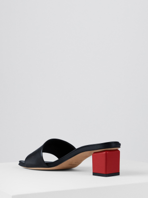 Mildred Sandals Nero Rosso