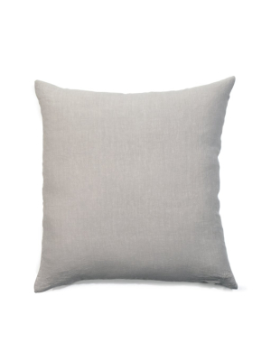 Simple Square Linen Pillow Light Grey
