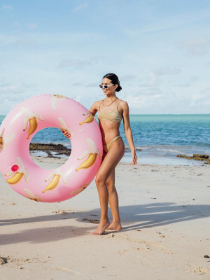 Pink Banana Tube Float