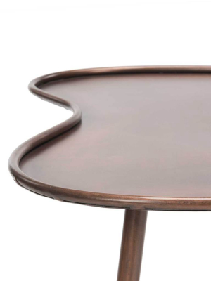 Teagan Heart Coffee Table Antique Copper