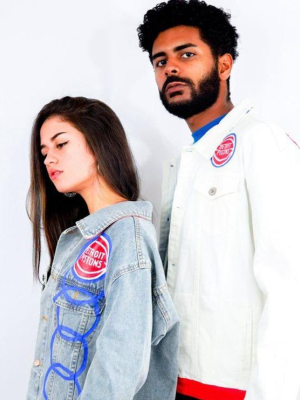 'go Pistons' Denim Jacket - Men