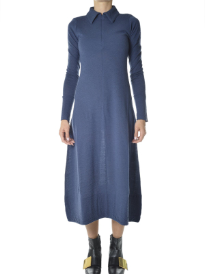 Jil Sander Knitted Midi Polo Dress