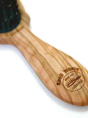 Olive Wood Cushion Hairbrush