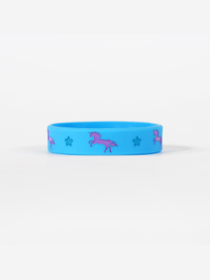 Pastel Unicorns Girls Motivational Wristband