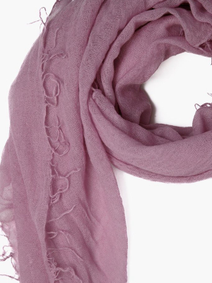 Lilas Cashmere And Silk Scarf