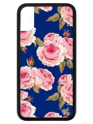 Floral Iphone X/xs Case | Navy