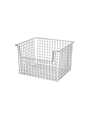 Mdesign Metal Open Front Kitchen Food Storage Basket, 8 Pack