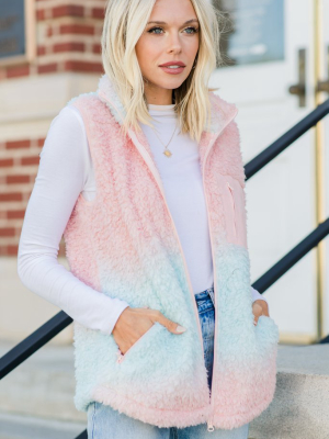 This Is The Time Pink Ombre Vest