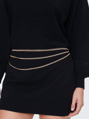 Layered Chain Waist Belt