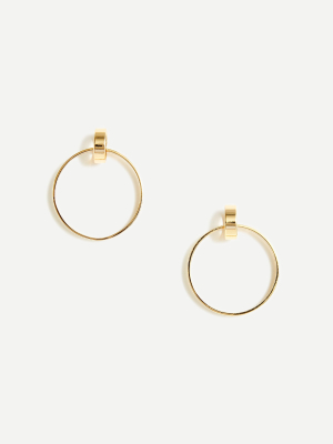 Gold Double Circle Hoops