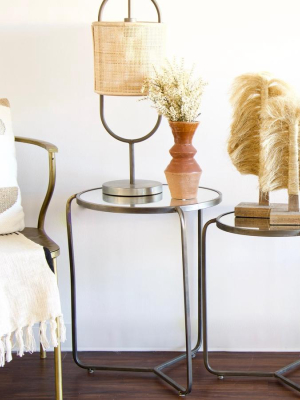 Mirrored Nesting Tables