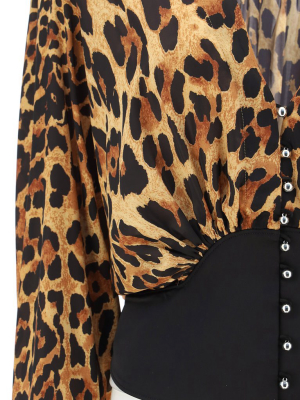 Paco Rabanne Leopard Print Tunic Blouse