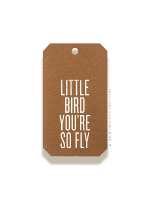 Little Bird You're So Fly Gift Tag