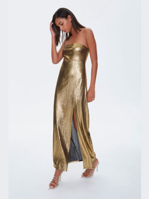 Metallic Maxi Dress