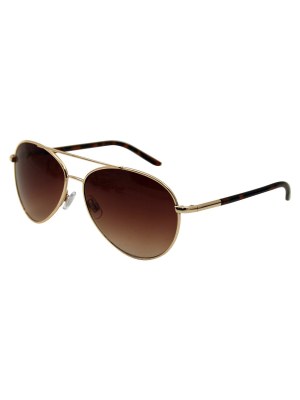 Women's Metal Aviator Sunglasses - Wild Fable™ Gold