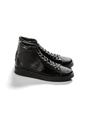 Converse All Star Pro Leather Mid - Black/black/black