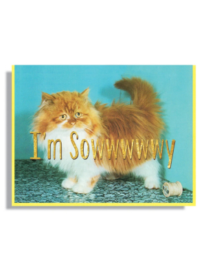 I'm Sowwwwy Cat Card - Sk3