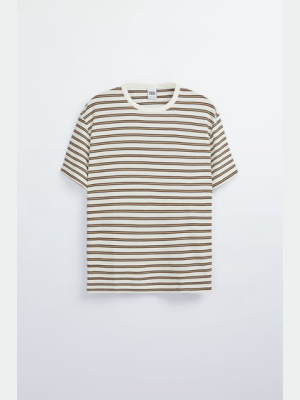 Structured Striped T-shirt