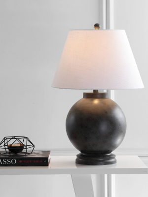 26" Sophie Resin Table Lamp (includes Led Light Bulb) Gray - Jonathan Y