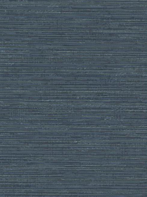 Fine Line Wallpaper In Navy From The Design Digest Collection By York Wallcoverings