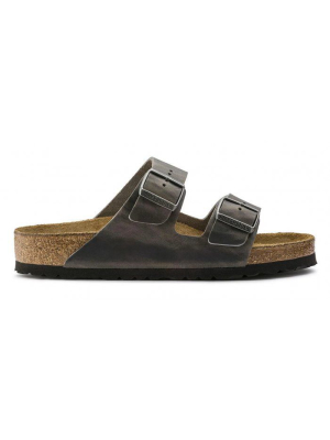 Birkenstock Arizona Soft Footbed Oiled Nubuck Leather, Iron