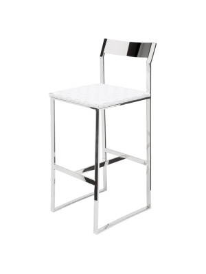 Nuevo Camille Counter Stool - White