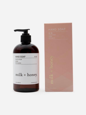 Milk + Honey Hand Soap N. 35 Blood Orange, Lemongrass & Ginger