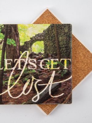 Thirstystone Let's Get Lost Coaster Set Of 4