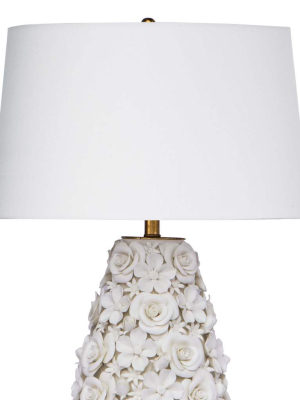 Alice Porcelain Flower Table Lamp By Southern Living