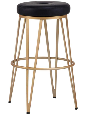 Matthews Swivel Bar Stool, Onyx