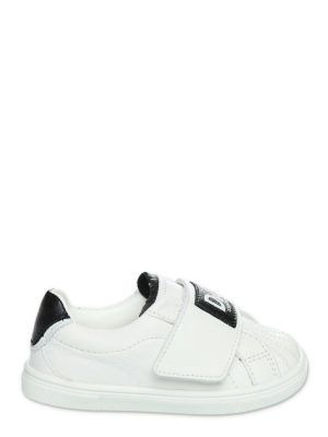 Dolce & Gabbana Kids Logo Strap Sneakers