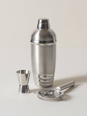 Tuscany Metal® Shaker & Strainer Set