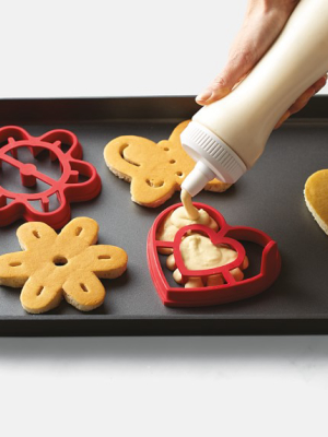 Williams Sonoma Butterfly Heart & Flower Silicone Pancake Molds