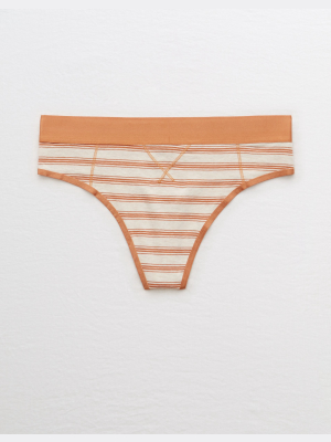 Aerie Cotton High Waisted Thong Underwear