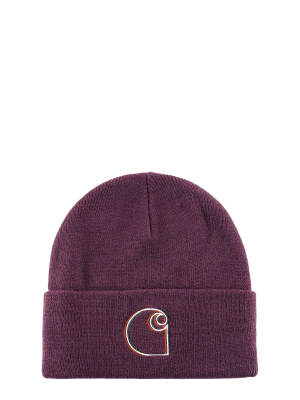 Carhartt Wip Logo Embroidered Rolled Beanie